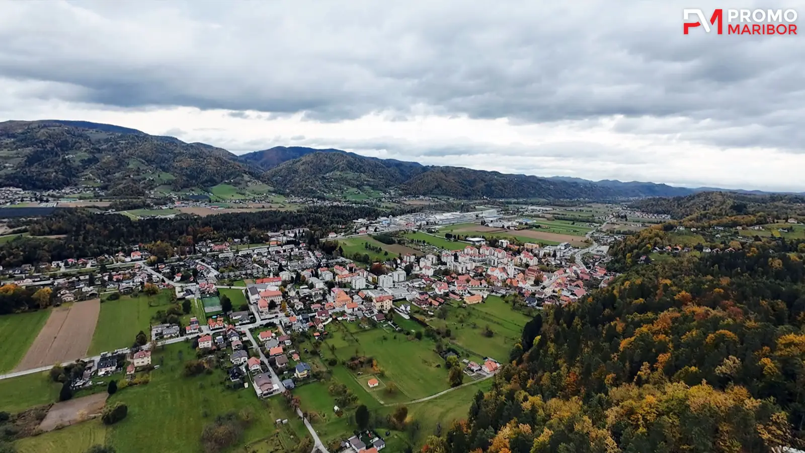 Občina Ruše in pogled na mesto